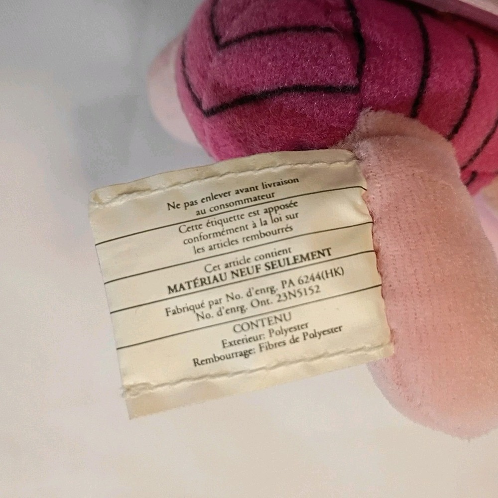 Vintage 1997 Piglet Disney Winnie the Pooh Friendly Tales Plush Doll & Book‎ 90s - Picture 2 of 10